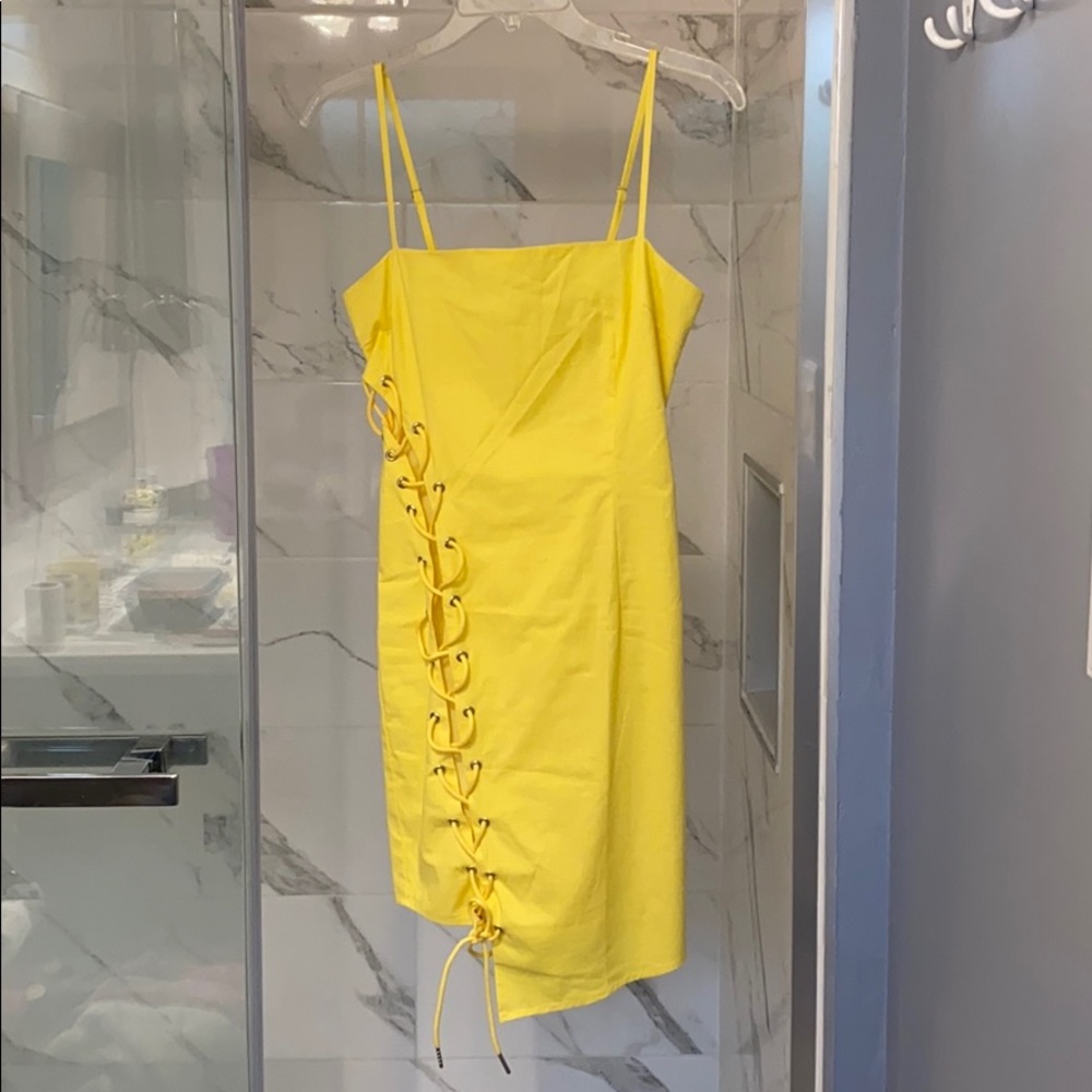 Tiger mist Cabo dress yellow NEW